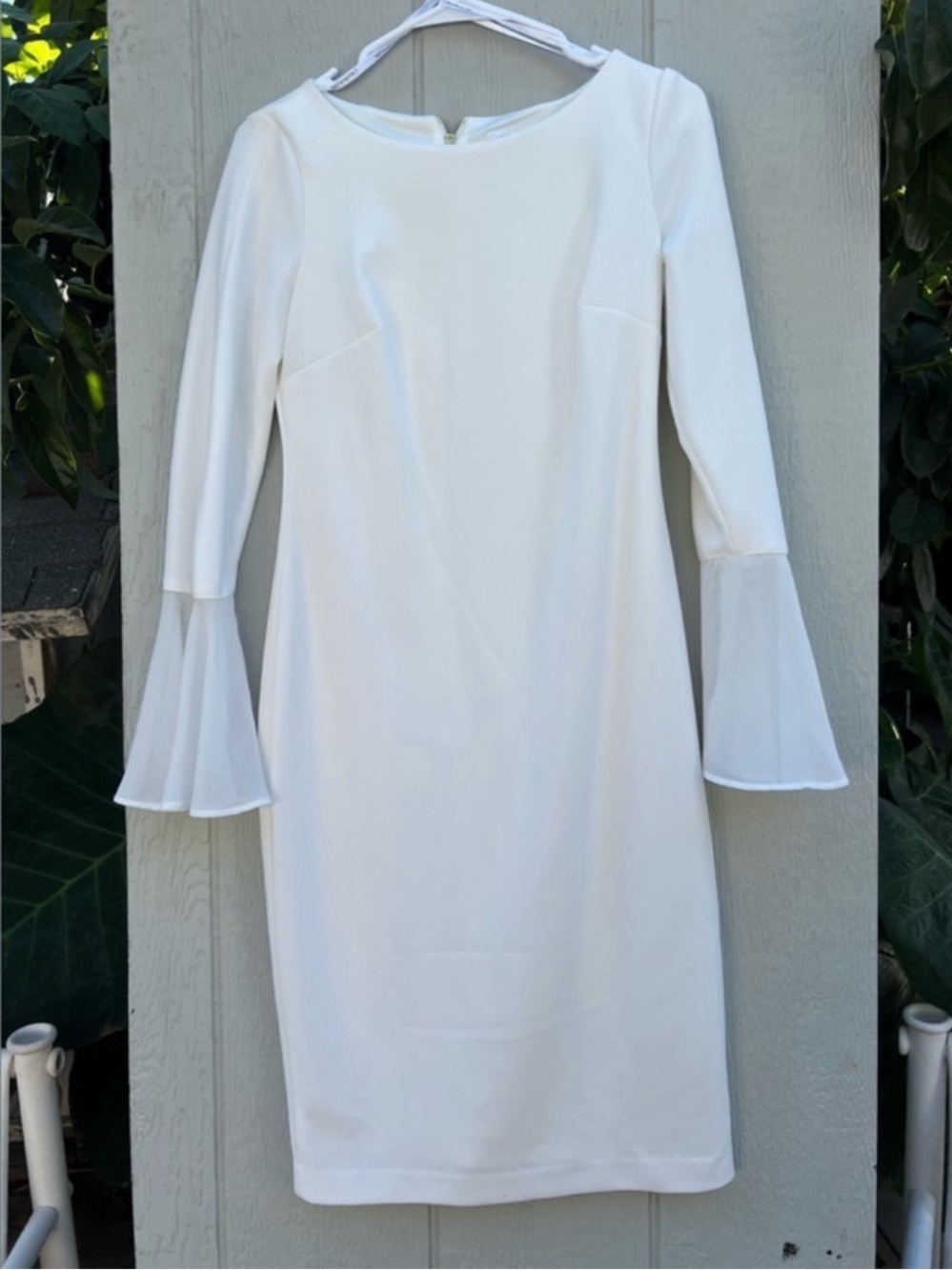 Calvin Klein bell sleeve midi dress